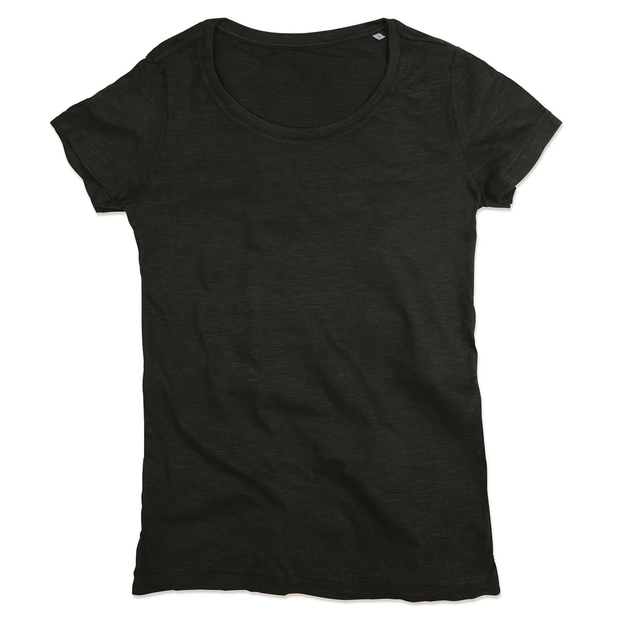 Promotional Womens Slub Crew Neck Tees Branded Online Promotion Products